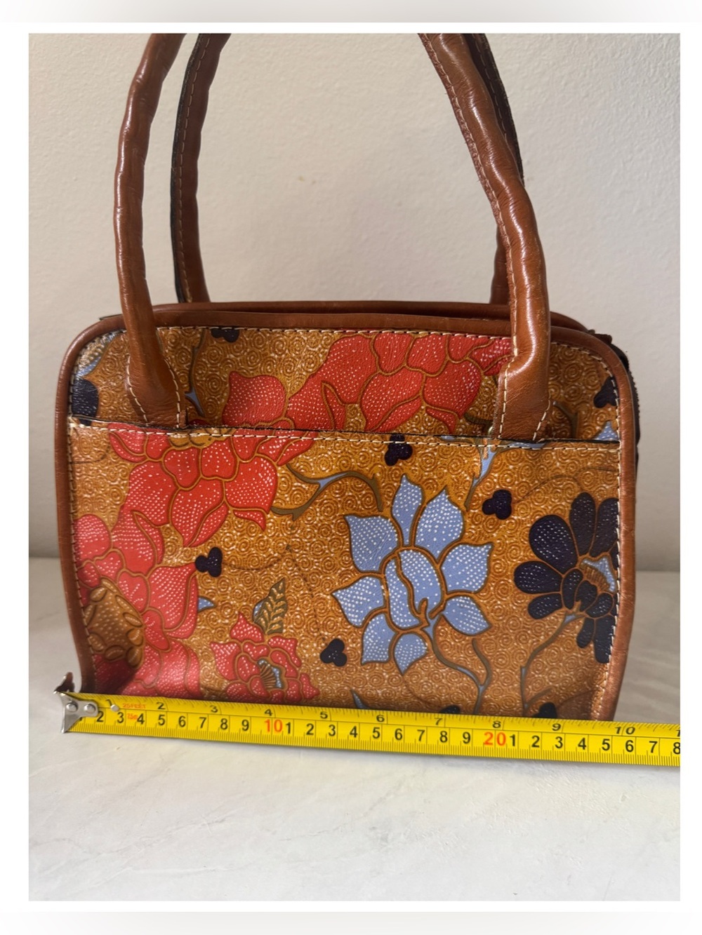 Patricia Nash Floral Satchel Handbag Brown
Trim Top Handle - Picture 13 of 14
